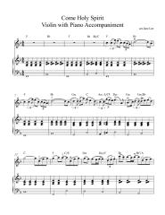 come holy spirit violin with piano accompaniment.pdf
