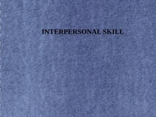 interpersonal skill.ppt