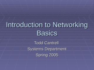 Introduction to Networking Basics.ppt